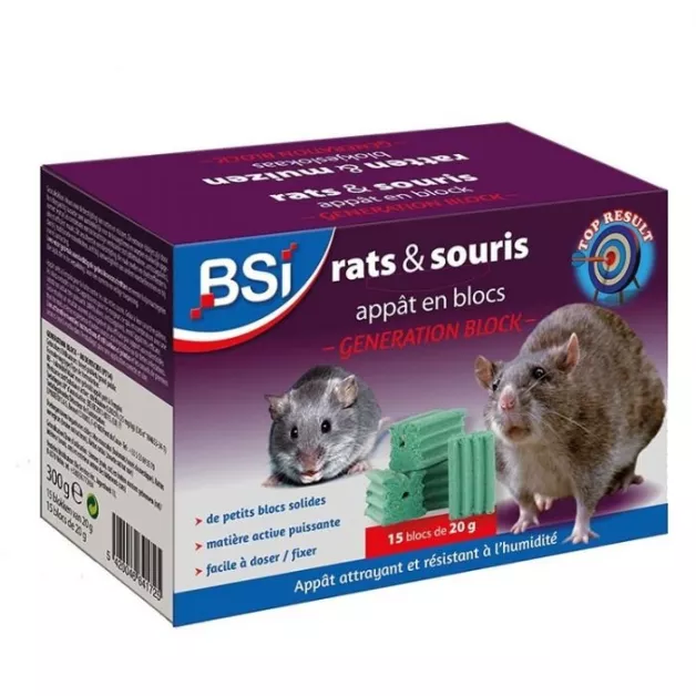 Rodi Kill de BSI appâts pâteux contre rats et souris - 900 grammes