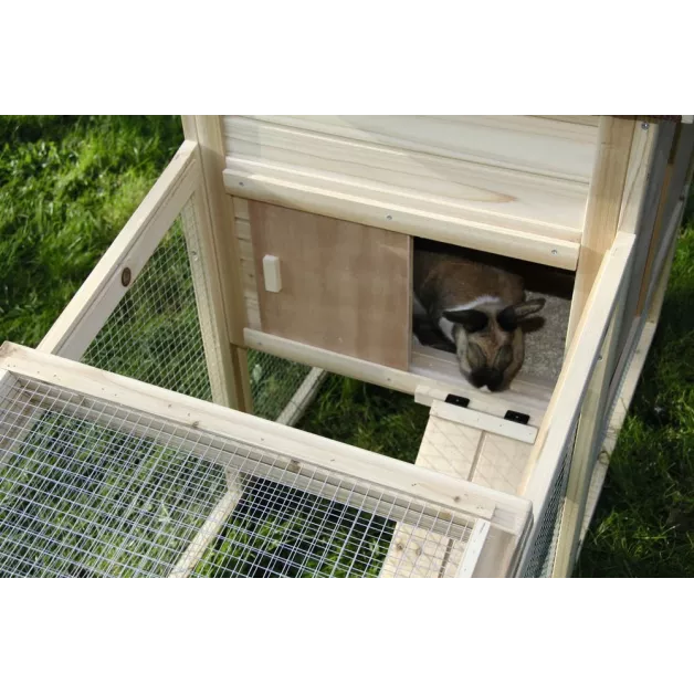 Abri en bois avec enclos pour 2-3 rongeur Freetime