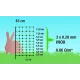 Filet électrique pour lapins et autres rongeurs en 12 ou 25 mètres