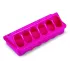 Mangeoire linéaire en plastique : Couleur:Rose, Dimensions:20 cm