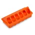 Mangeoire linéaire en plastique pour poules  : Couleur:Orange vif, Dimensions:20 cm
