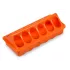 Mangeoire linéaire en plastique : Couleur:Orange vif, Dimensions:20 cm