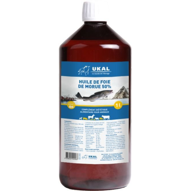Huile De Foie De Morue 50 Et De Poisson 50 1 Litre