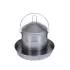 Abreuvoir peint ou inox pour poules et poulets : Capacité:8 litres, Modèle:Inox