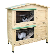 Abri extérieur en bois pour lapins