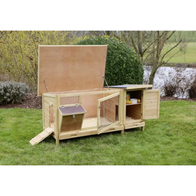 Clapier pour rongeur XXL en bois