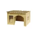 Maisonnette de jeu et repos en bois pour hamster, cobaye et lapin