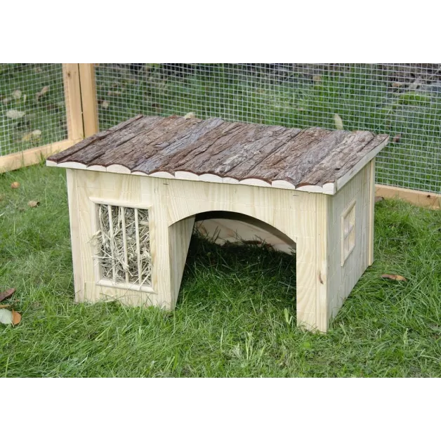 Maisonnette de jeu et repos en bois pour rongeurs Maisonnette de jeu et repos en bois pour rongeurs