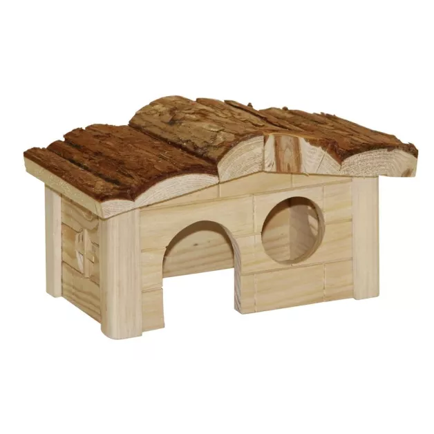 Maisonnette de jeu et repos en bois pour rongeurs