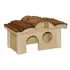 Maisonnette de jeu et repos en bois pour hamster, cobaye et lapin : Modèle:Maison Suède