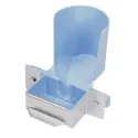 Abreuvoir porte-bouteille en plastique bleu