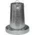 Trémie galvanisée ronde : Capacité trémie:20 kg