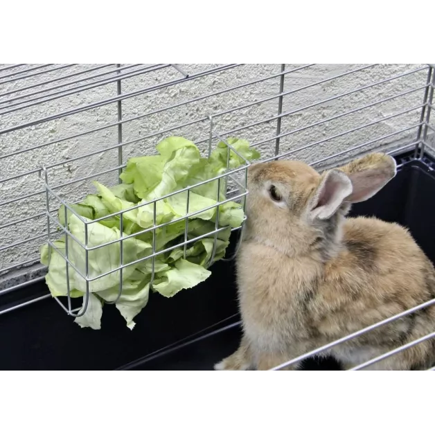 Râtelier en métal pour lapin et hamster