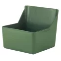 Mangeoire carré vert en plastique