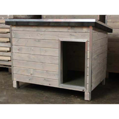 Abris bouleau pour chèvres et chèvres naines en bois traité.