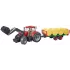 Tracteur jouet Bruder Case IH rouge Optum 300 CVX : Modèle:Tracteur avec chargeur et remorque