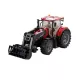 Tracteur jouet Bruder Case IH rouge Optum 300 CVX avec plateau à boules de paille – 03198