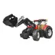 Tracteur jouet Bruder Case IH rouge Optum 300 CVX avec plateau à boules de paille – 03198