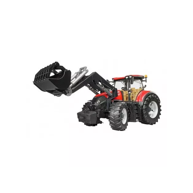 Tracteur jouet Bruder Case IH rouge Optum 300 CVX avec plateau à boules de paille – 03198 Tracteur jouet Bruder Case IH rouge Optum 300 CVX avec plateau à boules de paille – 03198