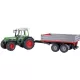 Tracteur jouet Bruder Fendt 209S avec remorque vert et rouge 02104