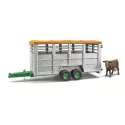Remorque bétaillère avec vache Bruder 02227