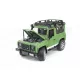 Jeep Land Rover Defender avec van et cheval jouet Bruder 02592