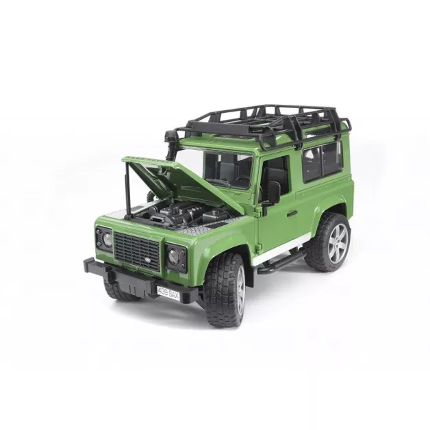 Jeep Land Rover Defender avec van et cheval jouet Bruder 02592 Jeep Land Rover Defender avec van et cheval jouet Bruder 02592