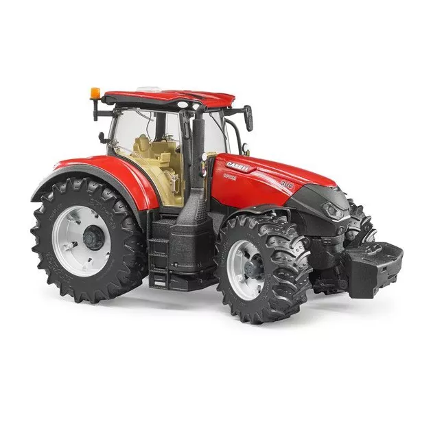 Tracteur jouet Bruder Case IH rouge Optum 300 CVX avec plateau à boules de paille – 03198 Tracteur jouet Bruder Case IH rouge Optum 300 CVX avec plateau à boules de paille – 03198