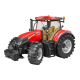 Tracteur jouet Bruder Case IH rouge Optum 300 CVX avec plateau à boules de paille – 03198