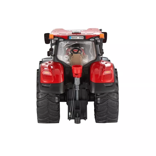 Tracteur jouet Bruder Case IH rouge Optum 300 CVX avec plateau à boules de paille – 03198 Tracteur jouet Bruder Case IH rouge Optum 300 CVX avec plateau à boules de paille – 03198