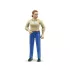Figurine jouet Bruder 1:16 : Modèle:Femme jean bleu