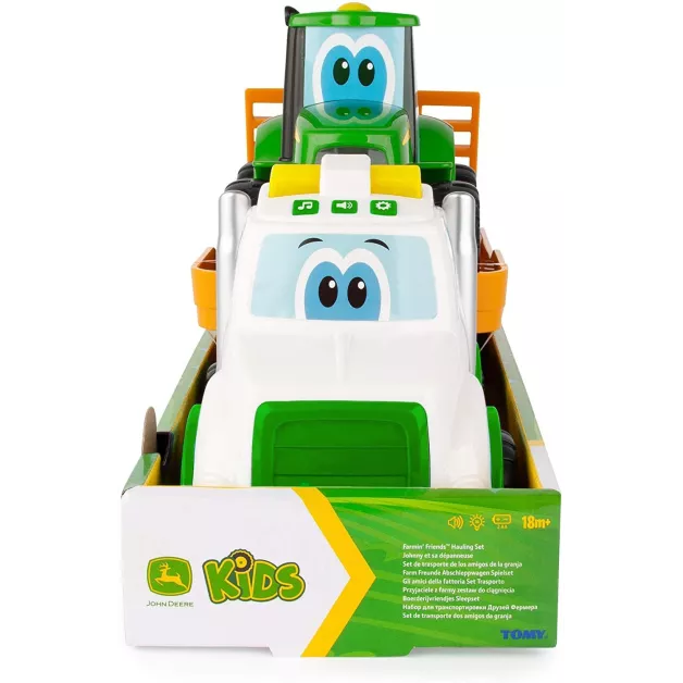 Ensemble de transport jouet 1er âge tracteur et camion