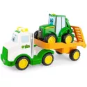 Ensemble de transport jouet 1er âge tracteur et camion