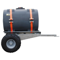 Remorque basculante et tonne à eau pour micro tracteur ou quad