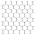 Treillis galvanisé : Dimensions:hexagonal - H 1M x 50M