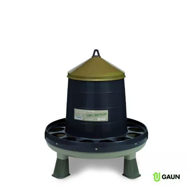 Mangeoire écologique en plastique 100 % recyclé sur pieds