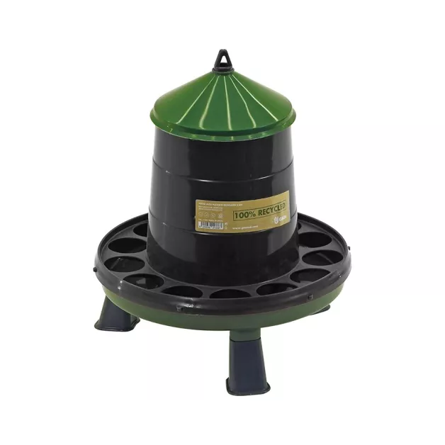 Mangeoire écologique en plastique 100 % recyclé sur pieds