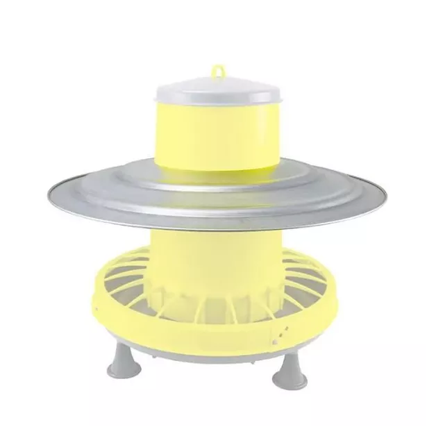 Mangeoire à trémie en plastique sur pieds pour poules