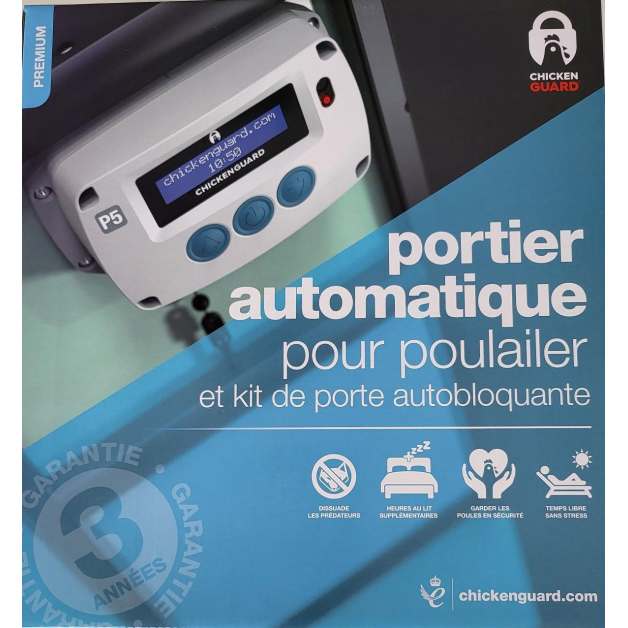 Portier automatique pour poulailler Chicken Gard standard 1 kg