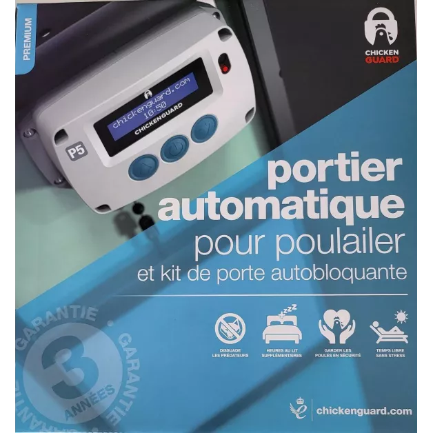 Portier automatique pour poulailler Chicken Gard standard 1 kg Portier automatique pour poulailler Chicken Gard standard 1 kg