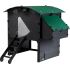 Poulailler éco-responsable Nestera en plastique recyclé : Modèle:Chicken Raised L 8 poules, Portier crépusculaire Premium:Avec portier automatique