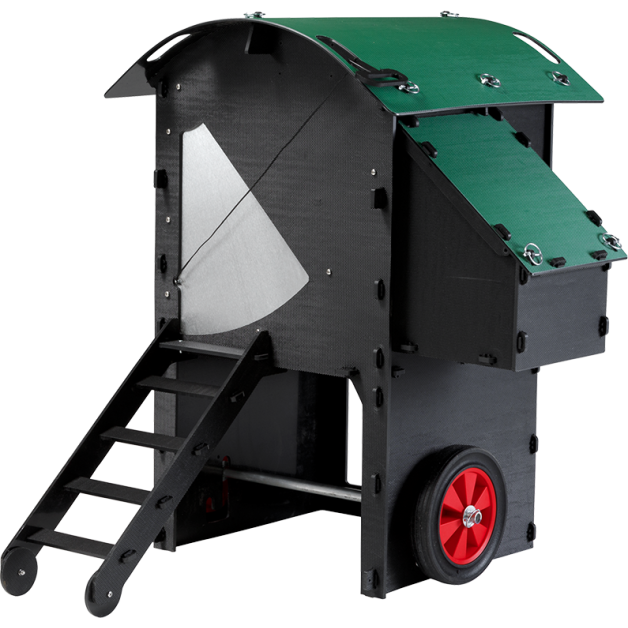 Kit de roues pour poulailler en plastique recyclé