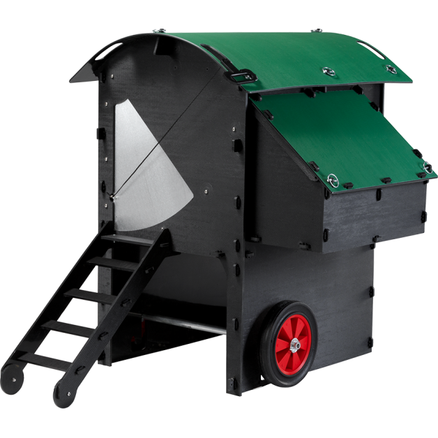 Kit de roues pour poulailler en plastique recyclé