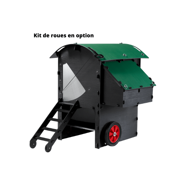 Poulailler iglou-écodesign sur pieds en plastique recyclé impérissable Poulailler iglou-écodesign sur pieds en plastique recyclé impérissable