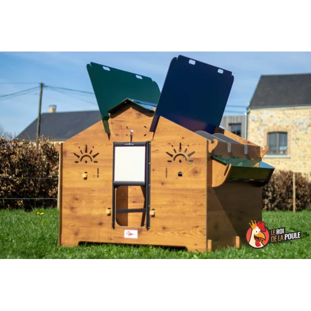 Poulailler en HPL haute qualité anti poux rouges Poulailler en HPL haute qualité anti poux rouges