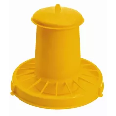 Nourrisseur à trémie en plastique jaune Nourrisseur à trémie en plastique jaune