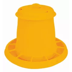Nourrisseur à trémie en plastique jaune Nourrisseur à trémie en plastique jaune