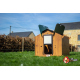 Pack famille ZEN poulailler HPL + enclos + abreuv + trémie + aliments pour 3 poules
