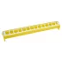 Mangeoire en plastique pour 15 poussins - jaune et blanc