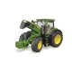 Tracteur jouet Bruder John Deere 7930 avec chargeur et remorque vert et jaune 03055